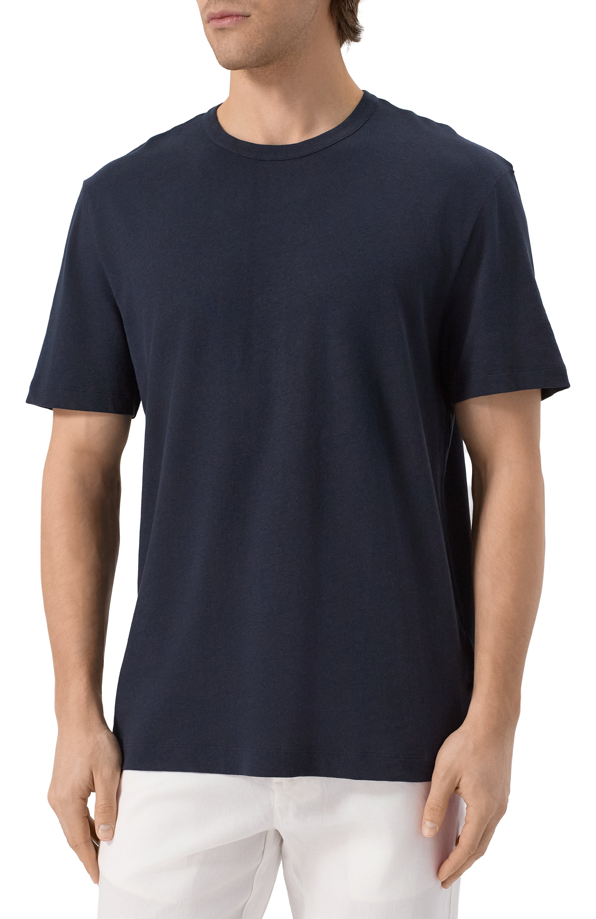 Футболка из хлопка и льна BOSS, арт. 50537498, фото 3