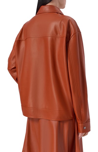 Кожаная куртка MVST оранжевого цвета по цене 489000 руб., арт. M26.2PW.L003/L011 NAPPA, фото 4 Кожаная куртка MVST, арт. M26.2PW.L003/L011 NAPPA, фото 4