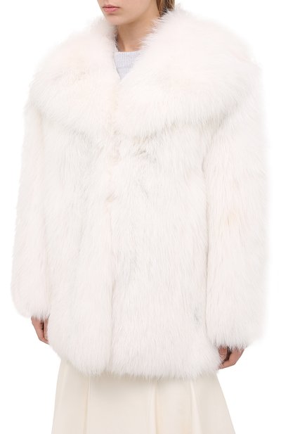 Шуба из меха песца с карманами VALENTINO, арт. QF3FA565FTF, фото 3