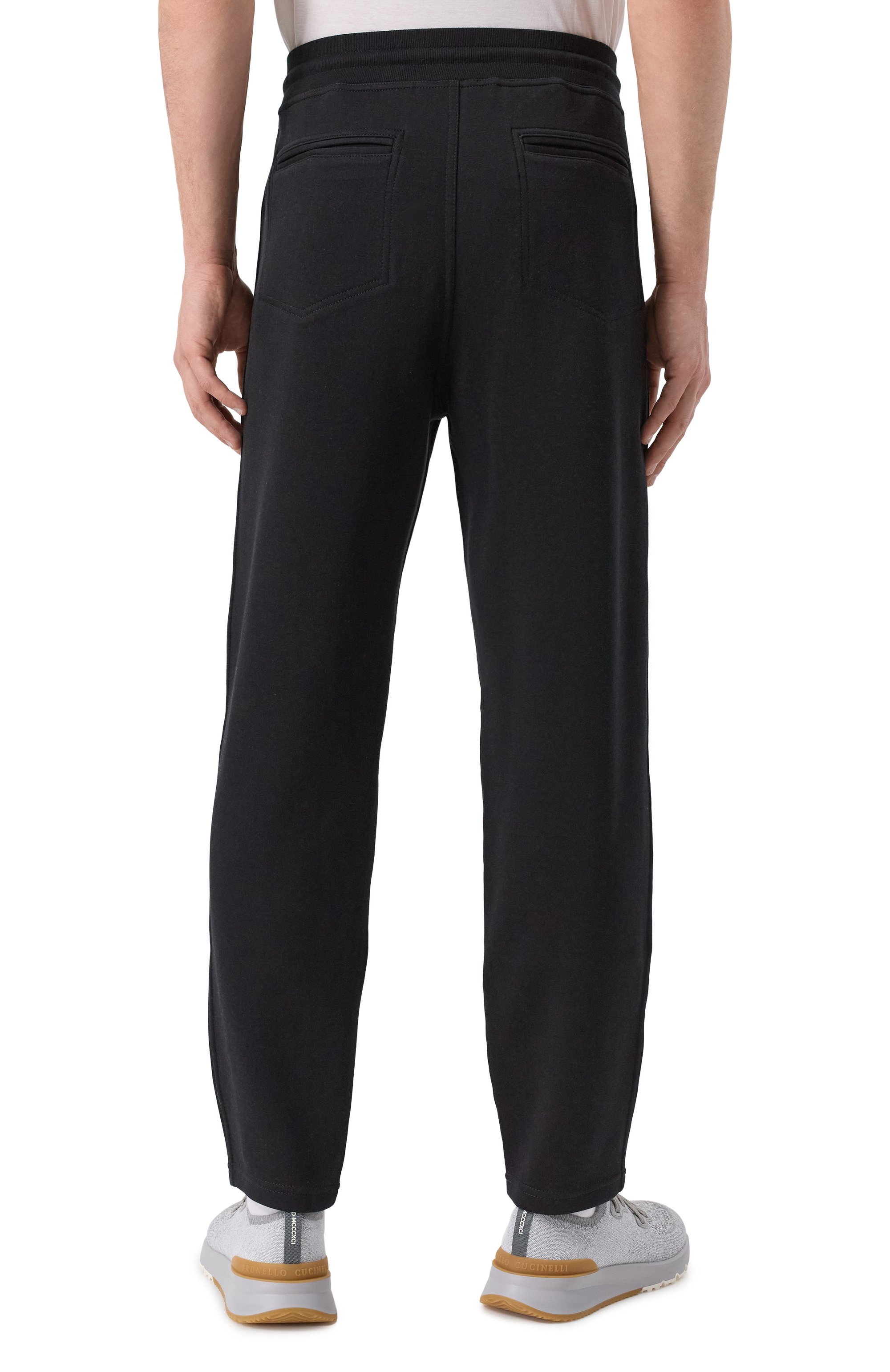 Брюки из хлопка и кашемира BRUNELLO CUCINELLI, арт. MM831B2330, фото 4