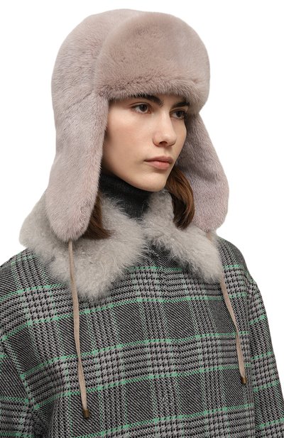 Шапка-ушанка из меха норки VICTORIA KUSENKOVA, арт. 090100040094, фото 2