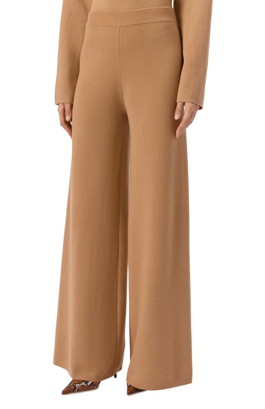Брюки из шерсти и кашемира Max Mara JUDY Бежевый  JUDY Фото 3