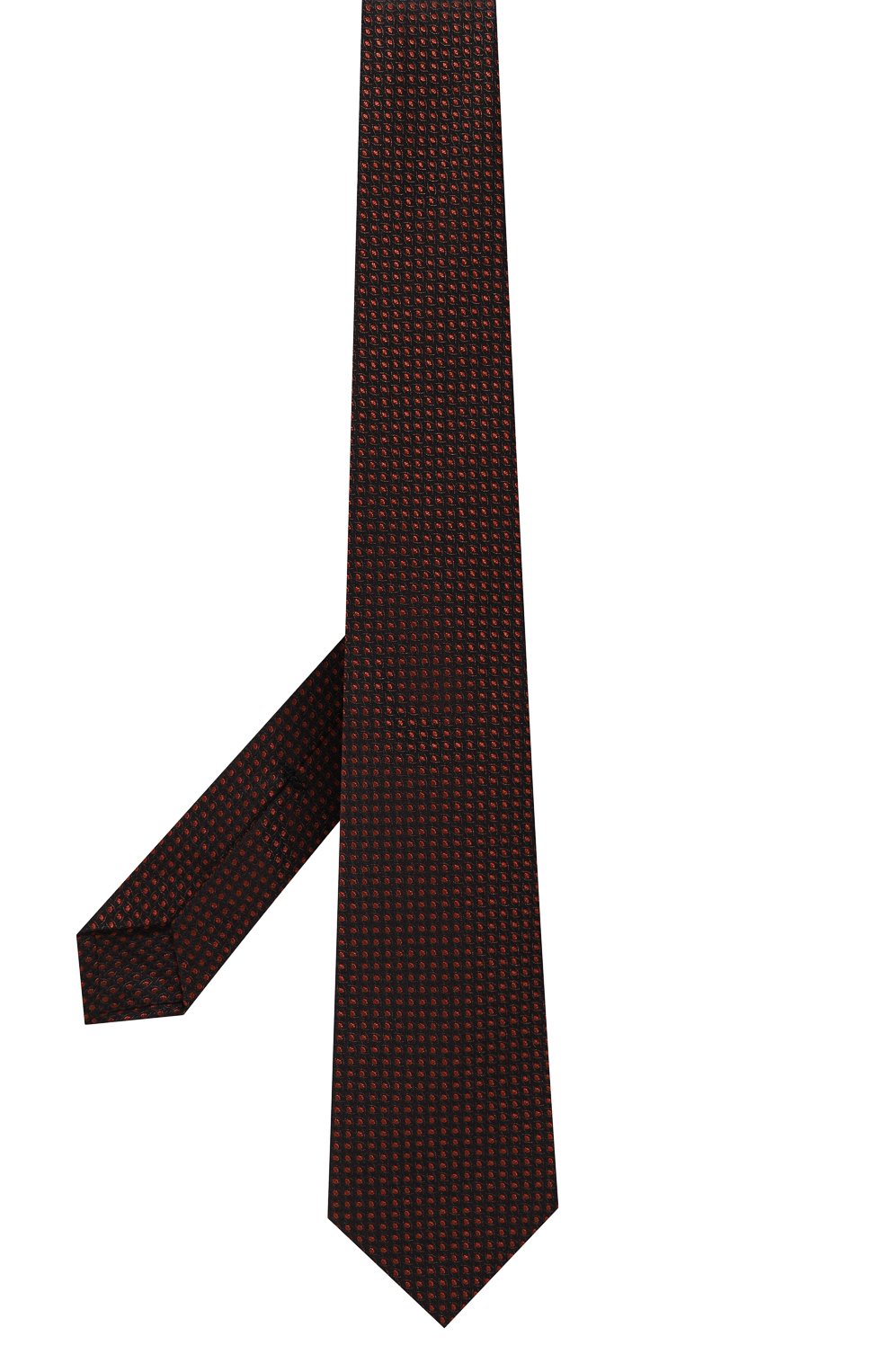 Галстук из шелка и шерсти KITON оранжевого цвета по цене 29500 руб., арт. UCRVKPC08H37, фото 3 Галстук из шелка и шерсти KITON, арт. UCRVKPC08H37, фото 3