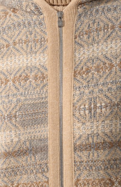 Кашемировый кардиган LORO PIANA бежевого цвета по цене 237500 руб., арт. FAI8669, фото 5 Кашемировый кардиган LORO PIANA, арт. FAI8669, фото 5