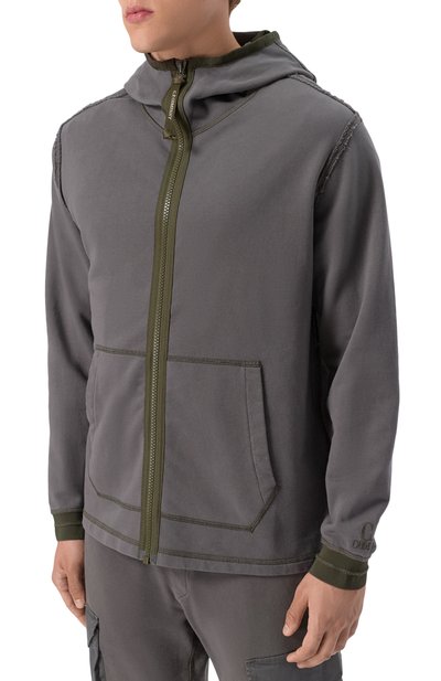 Хлопковая толстовка C.P. COMPANY темно-серого цвета по цене 41950 руб., арт. 18CMSS162A006090M, фото 3 Хлопковая толстовка C.P. COMPANY, арт. 18CMSS162A006090M, фото 3