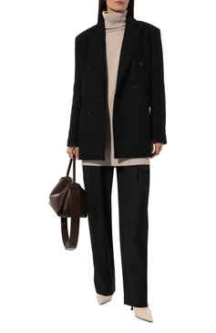Женское кашемировое платье KITON бежевого цвета, арт. D54715 | Фото 2 (Длина Ж (юбки, платья, шорты): Мини; Материал внешний: Шерсть, Кашемир; Рукава: Длинные; Кросс-КТ: Трикотаж; Стили: Кэжуэл; Случай: Повседневный; Женское Кросс-КТ: Платье-одежда)