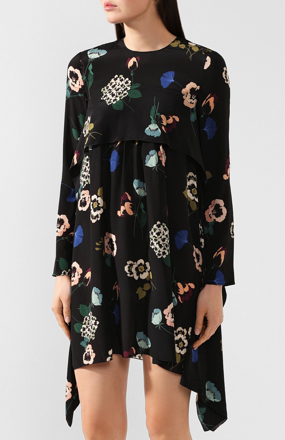 Шелковое платье REDVALENTINO черно-белого цвета по цене 78200 руб., арт. SR0VAH85/4HV, фото 3 Шелковое платье REDVALENTINO, арт. SR0VAH85/4HV, фото 3