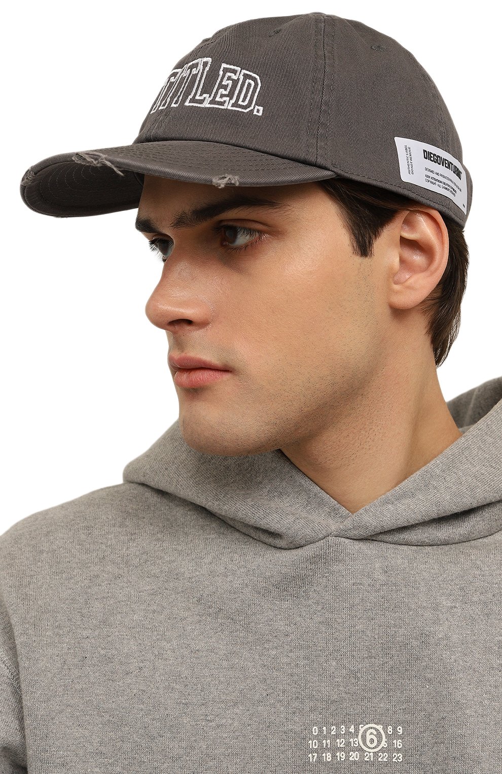 Хлопковая бейсболка DIEGO VENTURINO, арт. D3S4CAP-DADUNT/C, фото 2