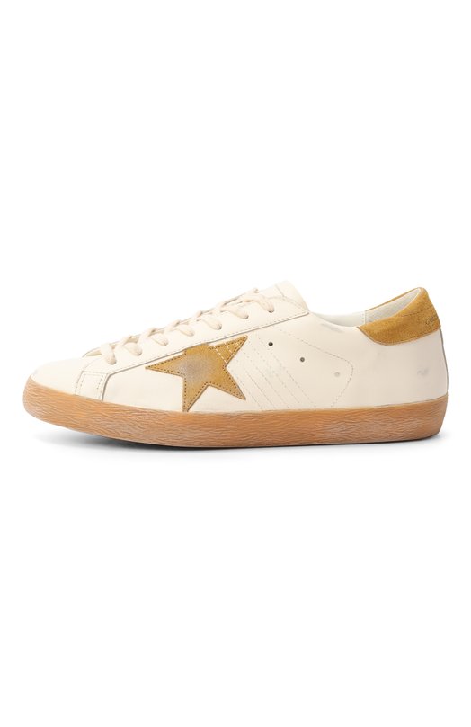 Кожаные кеды Super Star Golden Goose Deluxe Brand GMF00101.F007522 Белый  GMF00101.F007522 Фото 4