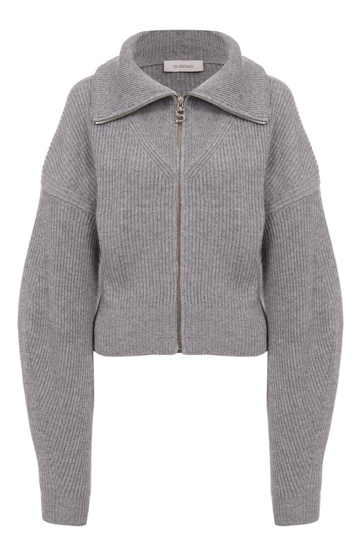 Кардиган из шерсти и кашемира Sportmax CALIPS0 Серый CALIPS0