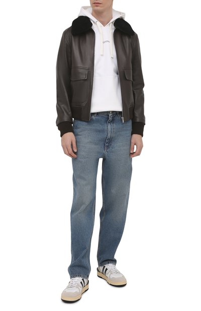 Кожаный бомбер с меховой отделкой LANVIN, арт. RM-LF0003-CM23-P21, фото 2