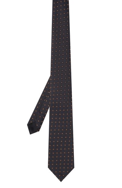 Галстук из шелка и хлопка CORNELIANI темно-синего цвета по цене 13900 руб., арт. 91U302-3120326, фото 3 Галстук из шелка и хлопка CORNELIANI, арт. 91U302-3120326, фото 3