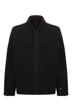 Мужская хлоп�ковая куртка TRANSIT черного цвета, арт. CFUTRWC125 | Фото 1 (Кросс-КТ: Куртка, Ветровка; Рукава: Длинные; Материал сплава: Проставлено; Материал внешний: Хлопок; Драгоценные камни: Проставлено; Длина (верхняя одежда): Короткие; Стили: Кэжуэл)
