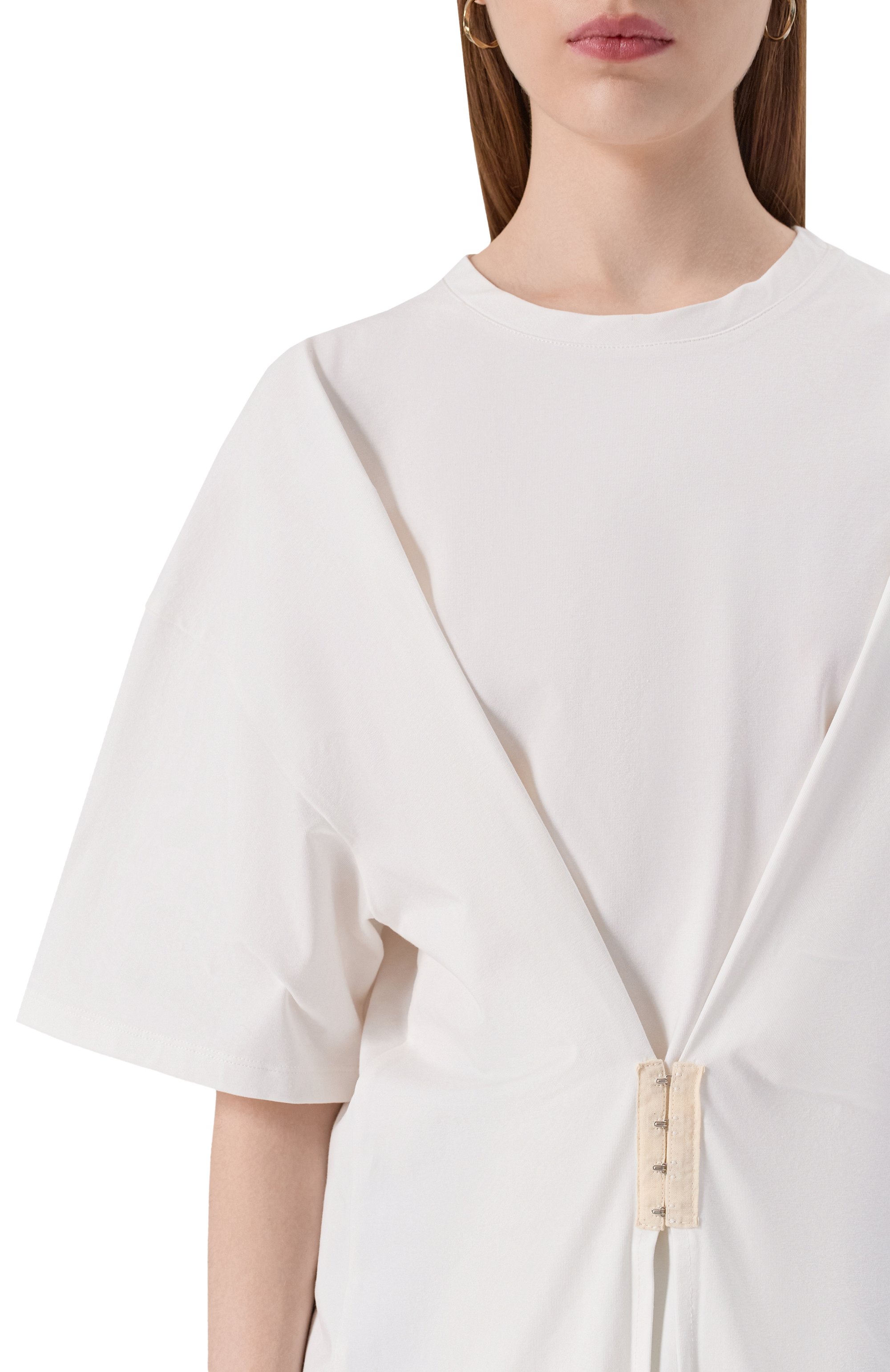 Хлопковая футболка RUBAN молочного цвета по цене 45000 руб., арт. RFW25/26-17.1.62.10, фото 5 Хлопковая футболка RUBAN, арт. RFW25/26-17.1.62.10, фото 5