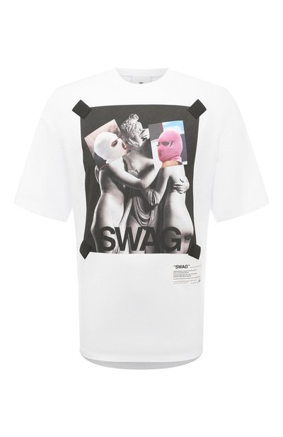 Хлопковая футболка DIEGO VENTURINO, арт. D3W3TS0SWAG, фото 1