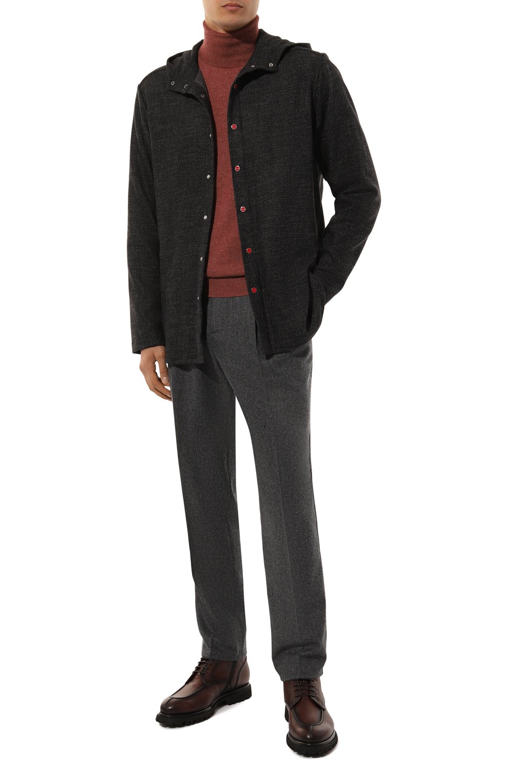 Рубашка из шерсти и шелка KITON, арт. UMCPETEK0170E02, фото 2