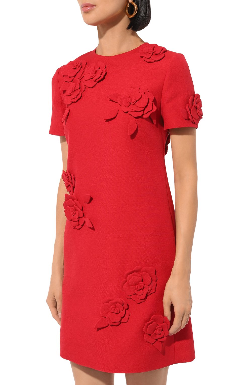 Платье из шерсти и шелка VALENTINO, арт. 5B3VAAG11CF, фото 3