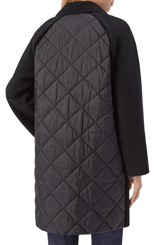 Шерстяное пальто Weekend Max Mara Z0LF0 Чёрный  Z0LF0 Фото 4
