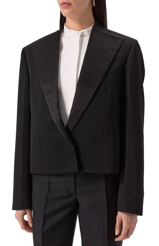 Шерстяной жакет Jil Sander J01BN0131-J40021 Чёрный  J01BN0131-J40021 Фото 3