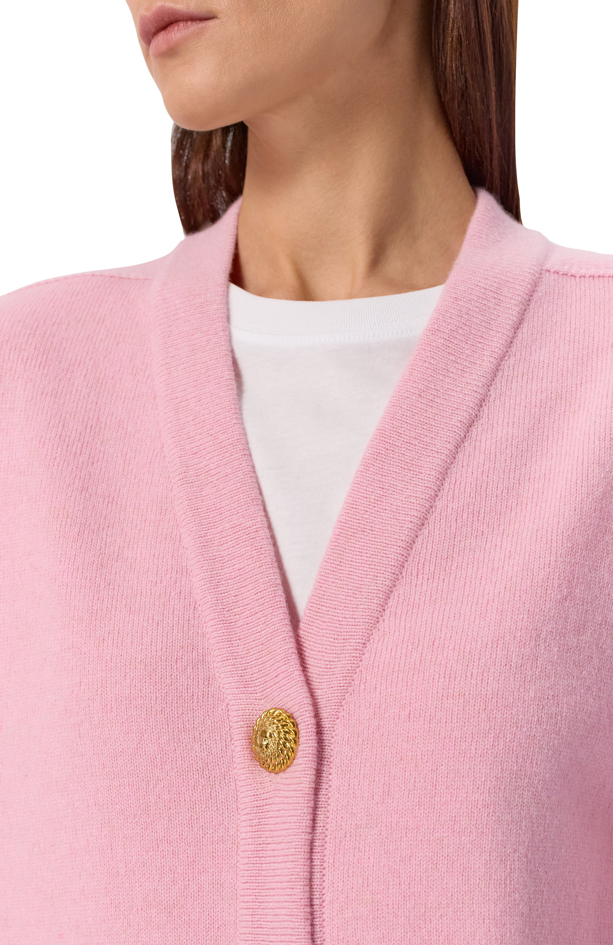 Кардиган из кашемира и шерсти BALMAIN, арт. GF1K0003/KI87, фото 5