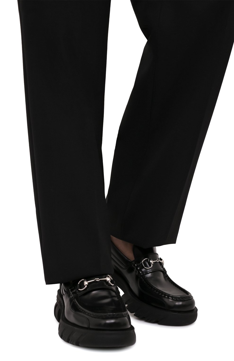 Кожаные лоферы GUCCI, арт. 658822/DKSD0, фото 3