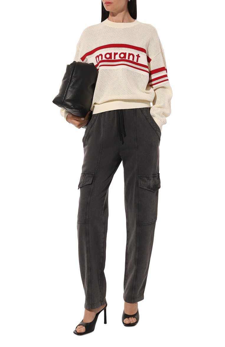 Хлопковые брюки-карго ISABEL MARANT ETOILE, арт. 24PPA0283FA-B1M02E, фото 2