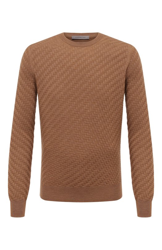Шерстяной джемпер Corneliani 94M505-9425115 Бежевый 94M505-9425115