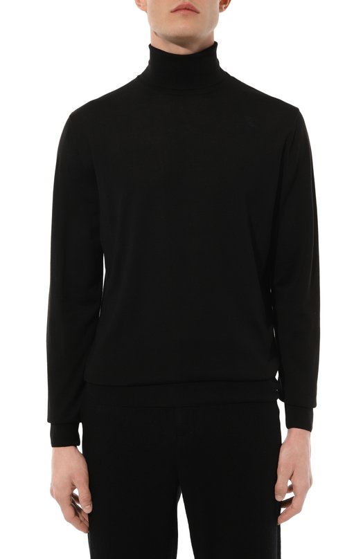 Шерстяная водолазка Corneliani 94M523-9425126 Чёрный  94M523-9425126 Фото 3