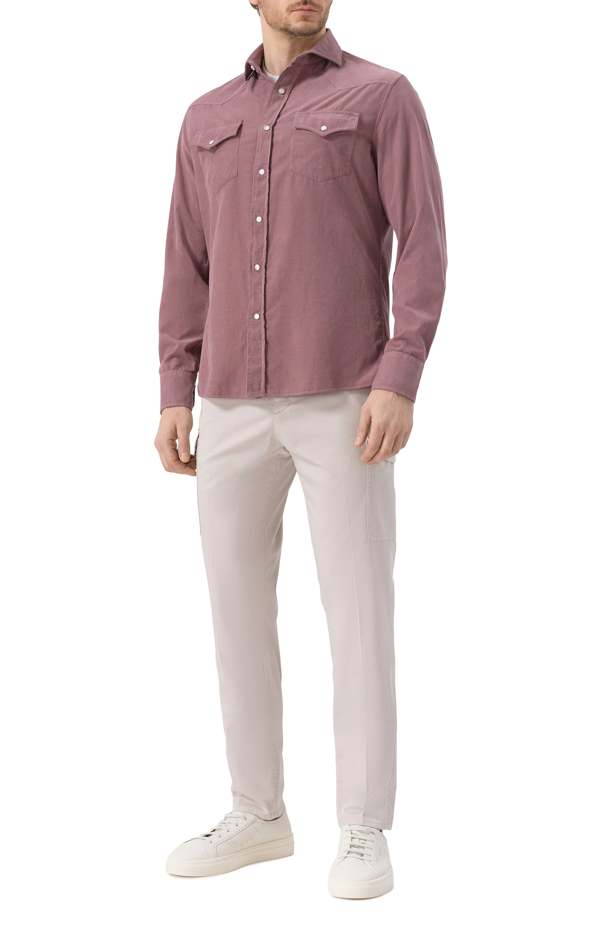 Вельветовая рубашка BRUNELLO CUCINELLI, арт. ML688B2151, фото 2