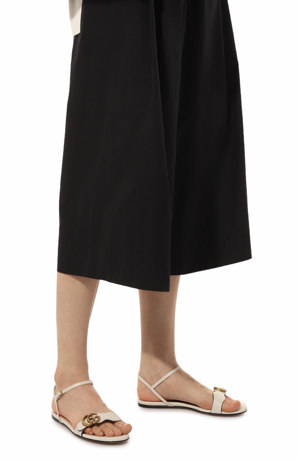 Кожаные сандалии GUCCI кремового цвета по цене 74880 руб., арт. 524631 A3N00, фото 3 Кожаные сандалии GUCCI, арт. 524631 A3N00, фото 3