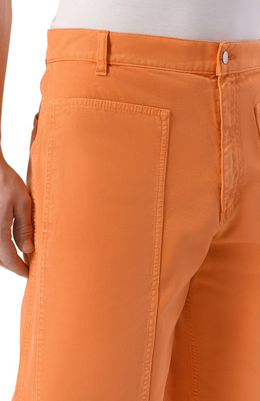 Хлопковые шорты MSGM 4040MB230T/267089 Оранжевый  4040MB230T/267089 Фото 5