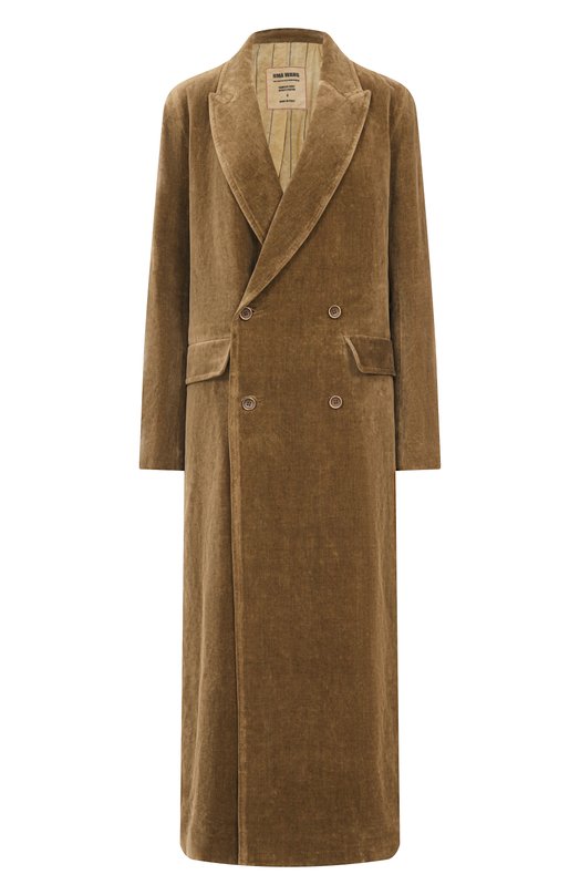 Пальто из хлопка и льна Uma Wang A0 M UP8011 Коричневый A0 M UP8011