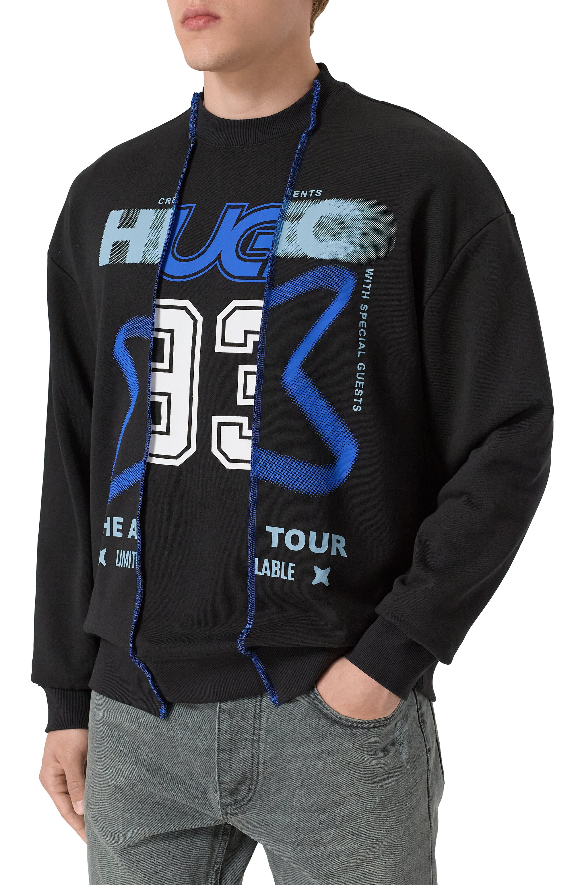 Хлопковый свитшот HUGO BLUE, арт. 50544212, фото 3