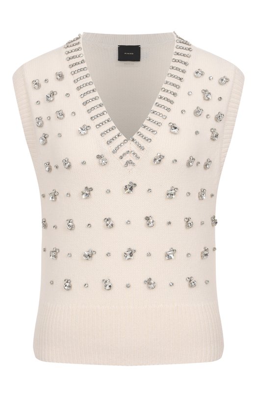 Шерстяной жилет Pinko 105639/A2TR Кремовый 105639/A2TR