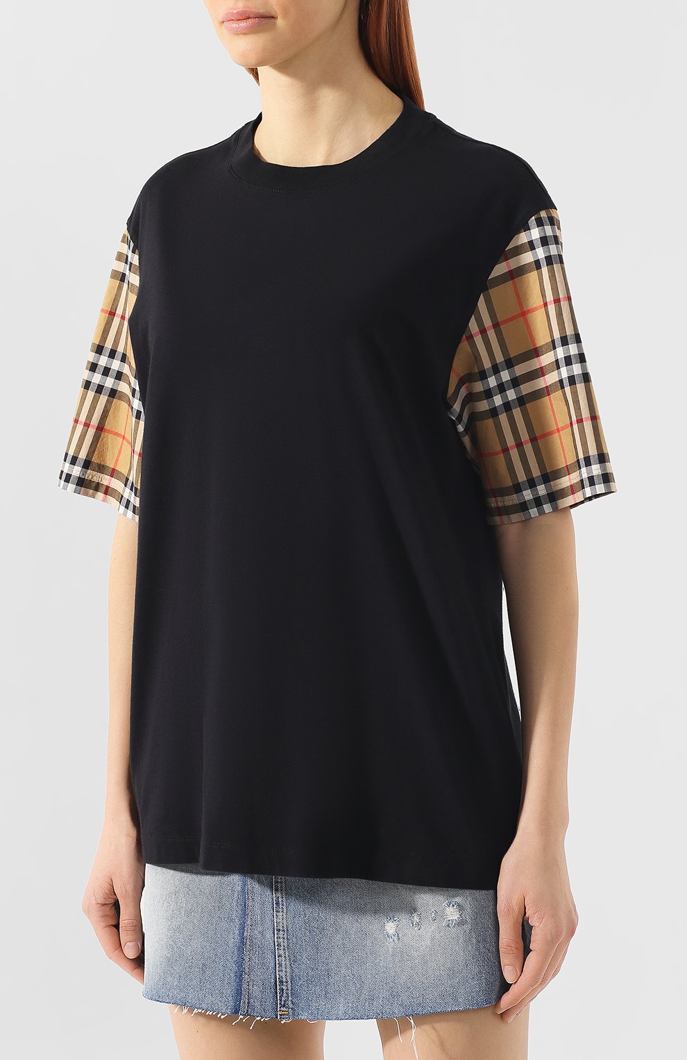Хлопковая футболка BURBERRY, арт. 8007716, фото 3