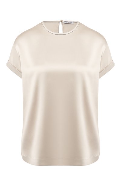 Женский шелковый топ BRUNELLO CUCINELLI, арт. M0C59DE310