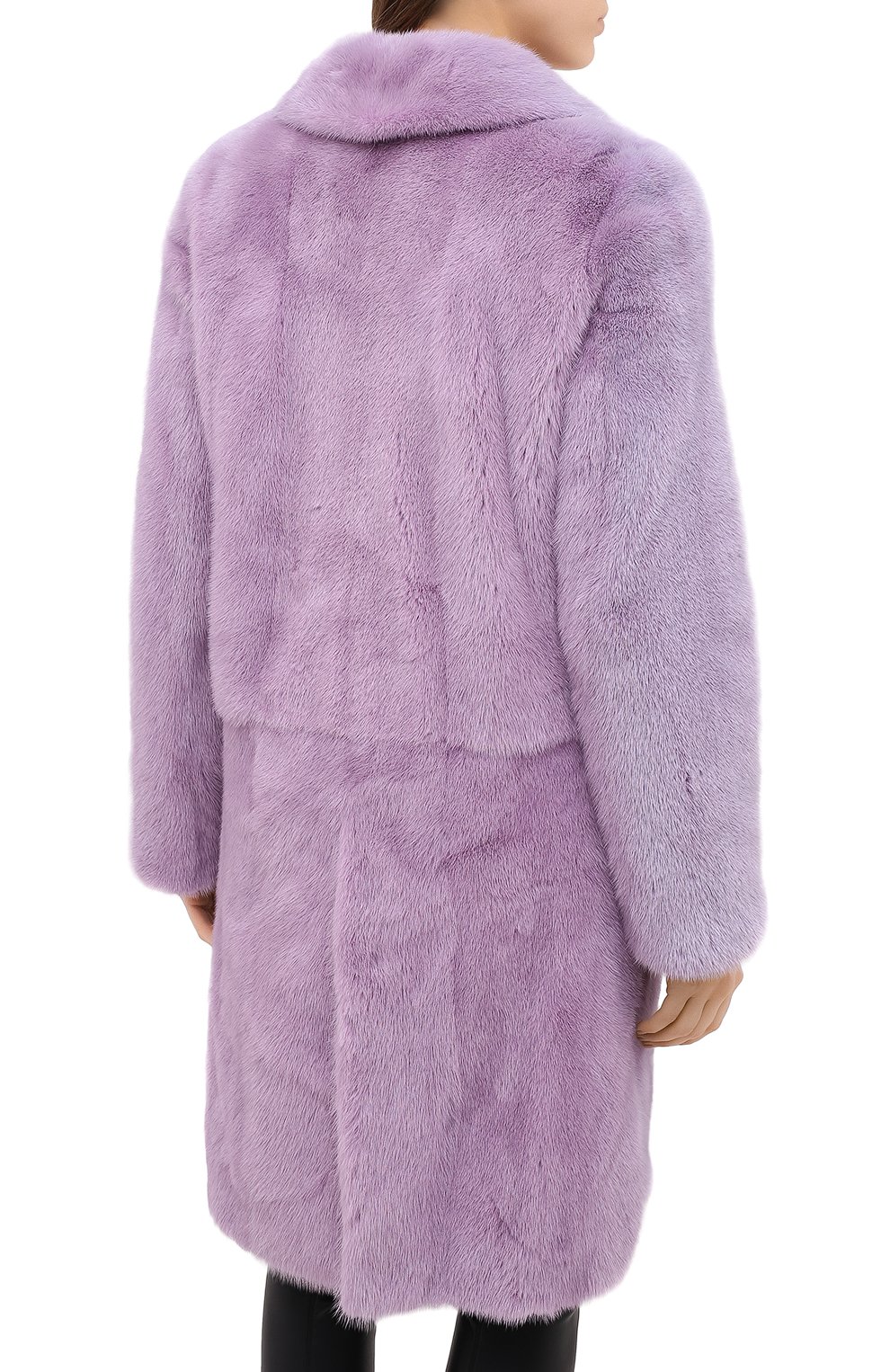 Шуба прямого кроя из меха норки TOM FORD лилового цвета по цене 1720000 руб., арт. CPF629-FUX042, фото 5 Шуба прямого кроя из меха норки TOM FORD, арт. CPF629-FUX042, фото 5