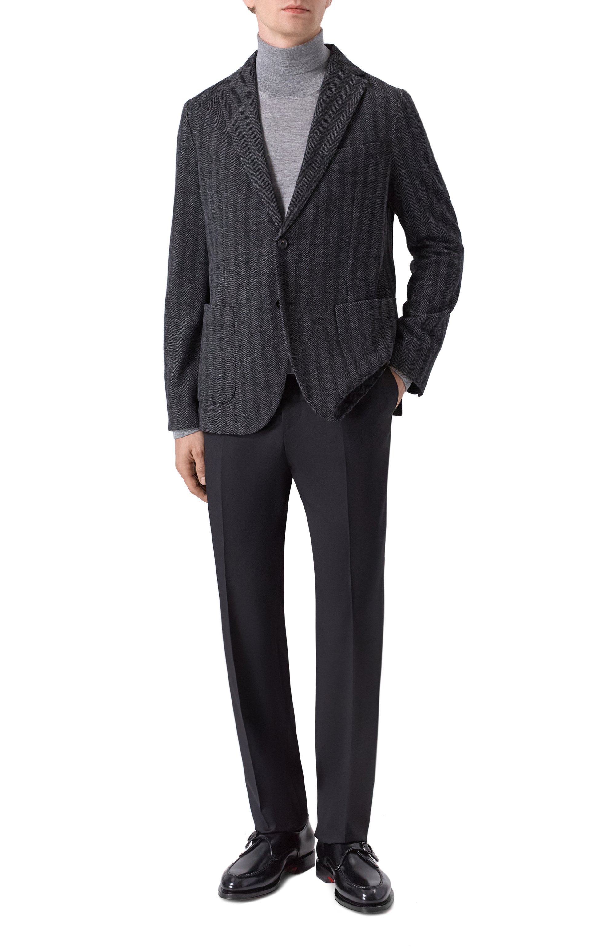 Пиджак из шерсти и хлопка CIRCOLO 1901, ар т. CN5061, фото 3