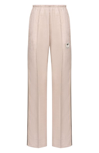 Женские льняные брюки PALM ANGELS, арт. PWCJ03CS26FAB001