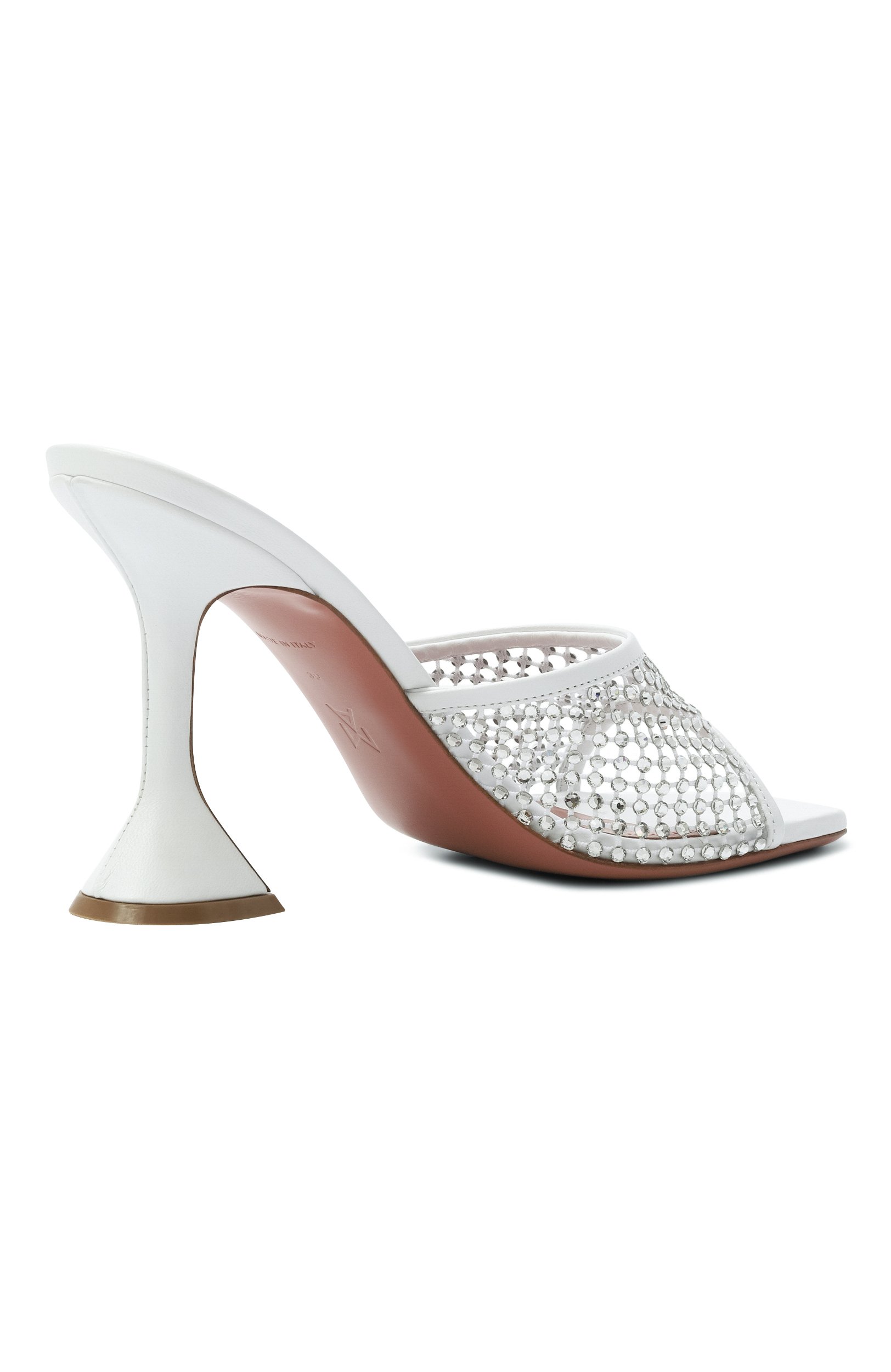 Текстильные мюли lupita 95 AMINA MUADDI белого цвета по цене 99500 руб., арт. LUPITA CRYSTAL NET SLIPPER 95/NAPPA, фото 5 Текстильные мюли lupita 95 AMINA MUADDI, арт. LUPITA CRYSTAL NET SLIPPER 95/NAPPA, фото 5
