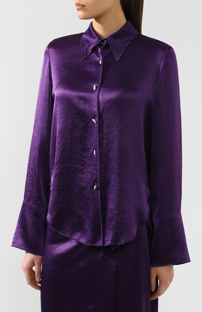 Блузка NANUSHKA, арт. MANDINE_PURPLE_WASHED SATIN, фото 3