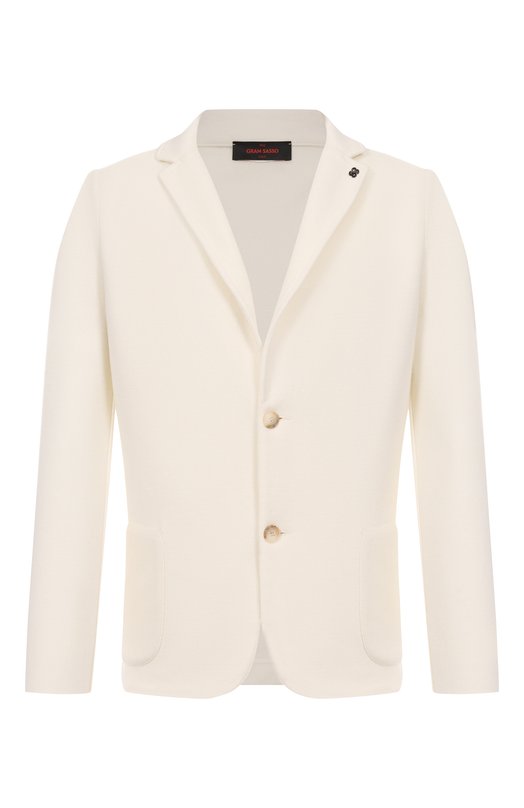 Шерстяной пиджак Gran Sasso 57156/24611 Кремовый 57156/24611