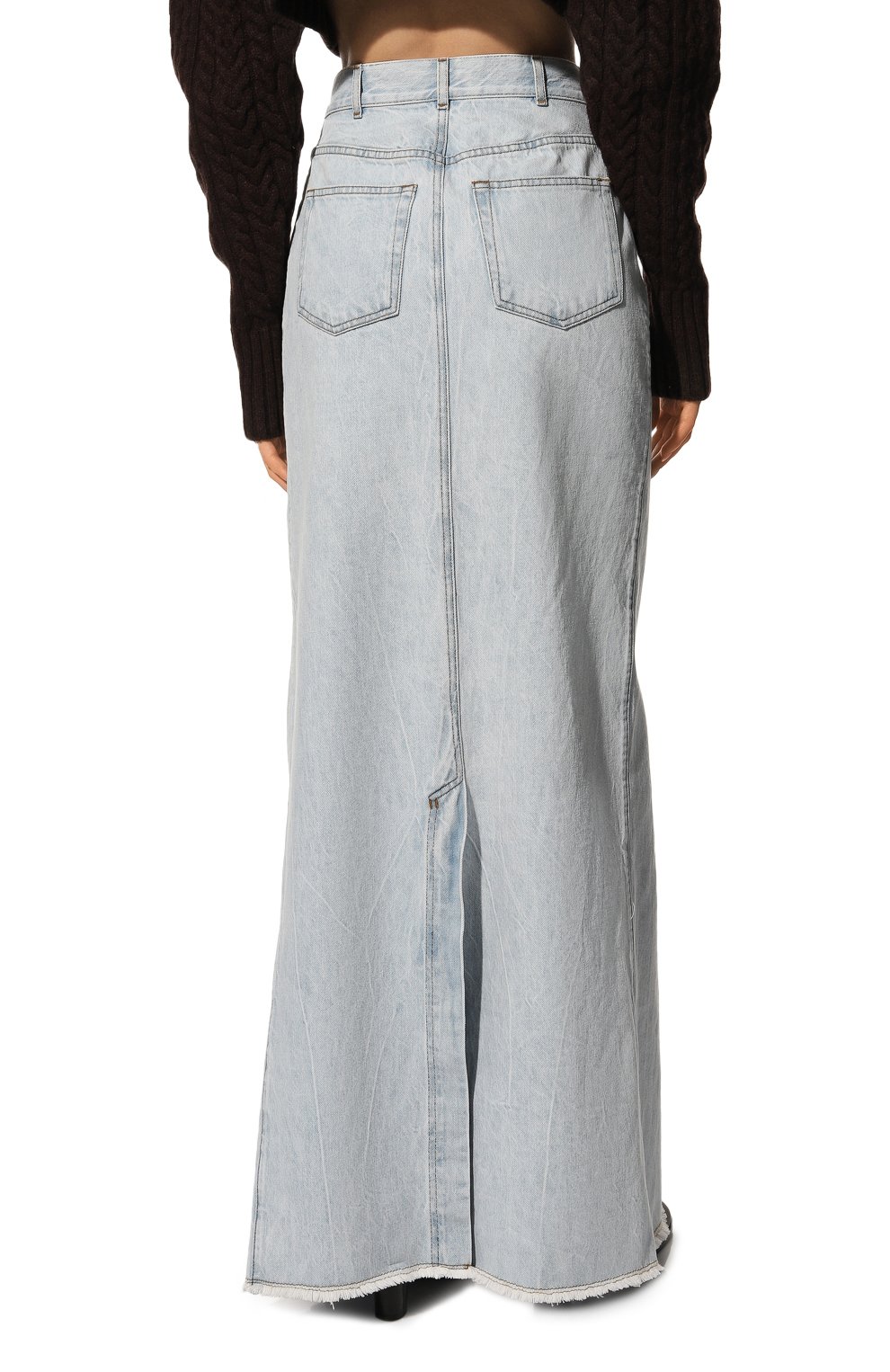 Джинсовая юбка DRIES VAN NOTEN голубого цвета по цене 69950 руб., арт. 222-010854-5438, фото 4 Джинсовая юбка DRIES VAN NOTEN, арт. 222-010854-5438, фото 4