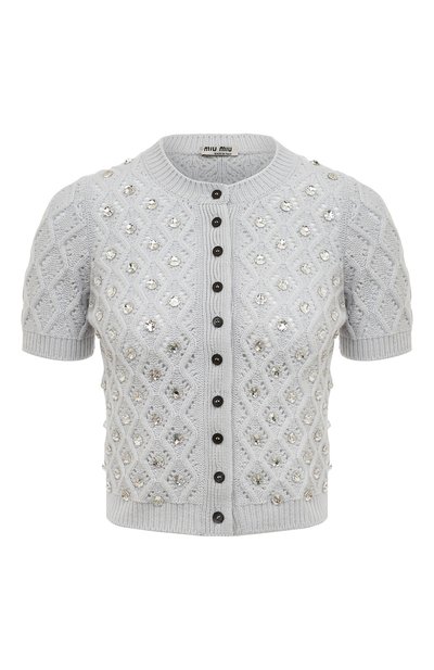 Кашемировый кардиган MIU MIU, арт. MMF378-1YA5-F0424, ф ото 1