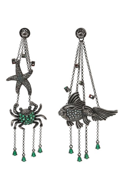 Серьги рыбы 57 sides of heart DZHANELLI, арт. 0292, фото 1