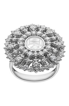 Женские кольцо CHOPARD бесцветного цвета, арт. 82A036-1110 | Фото 2 (Материал сплава: Белое золото; Драгоценные камни: Бриллианты; Региональные ограничения белый список (Axapta Mercury): Не проставлено; Нос: Не проставлено)