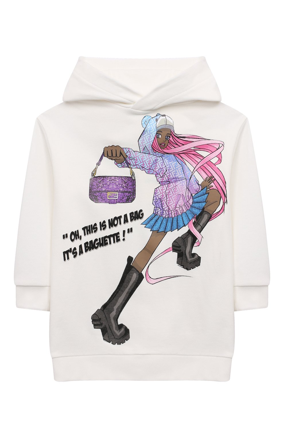 Хлопковое платье FENDI, арт. JFB611/5V0/4-6, фото 1