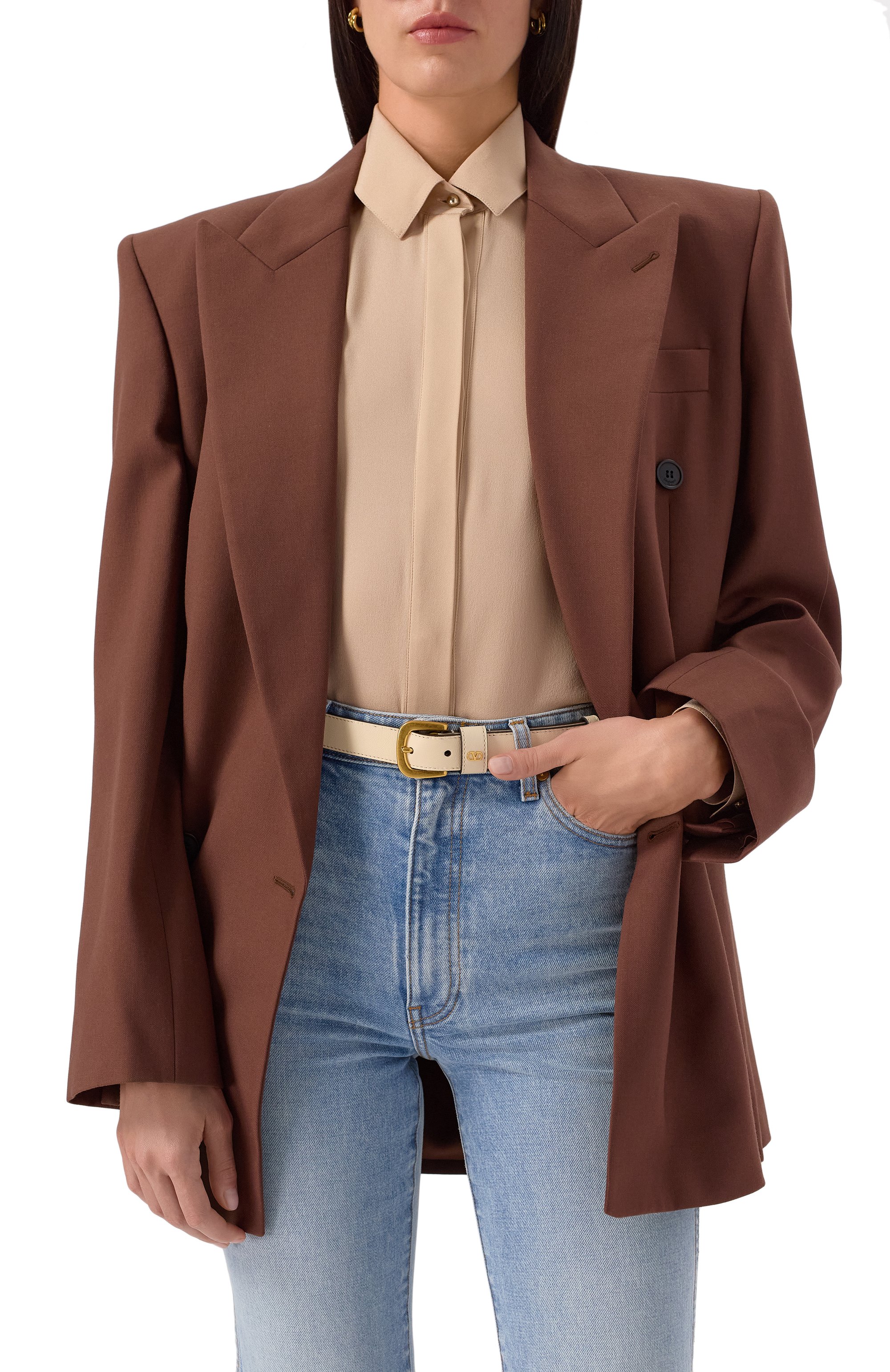 Кожаный ремень VALENTINO, арт. 6W2T0SM1/PPU, фото 2