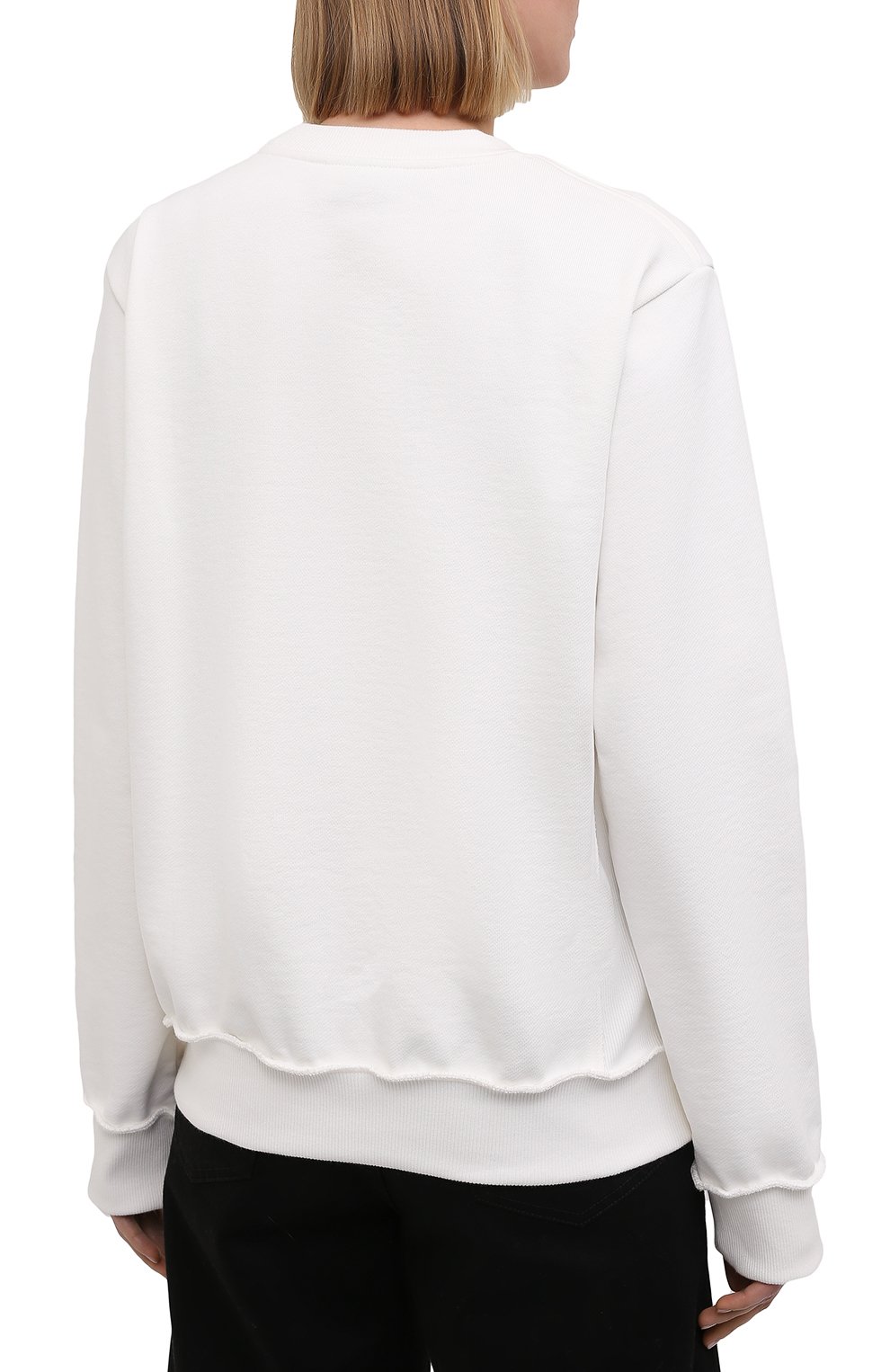 Хлопковый свитшот LACOSTE белого цвета по цене 20500 руб., арт. SH024170V, фото 4 Хлопковый свитшот LACOSTE, арт. SH024170V, фото 4