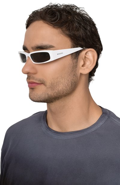 Солнцезащитные очки GUCCI белого цвета по цене 51100 руб., арт. GG1778S 002, фото 2 Солнцезащитные очки GUCCI, арт. GG1778S 002, фото 2